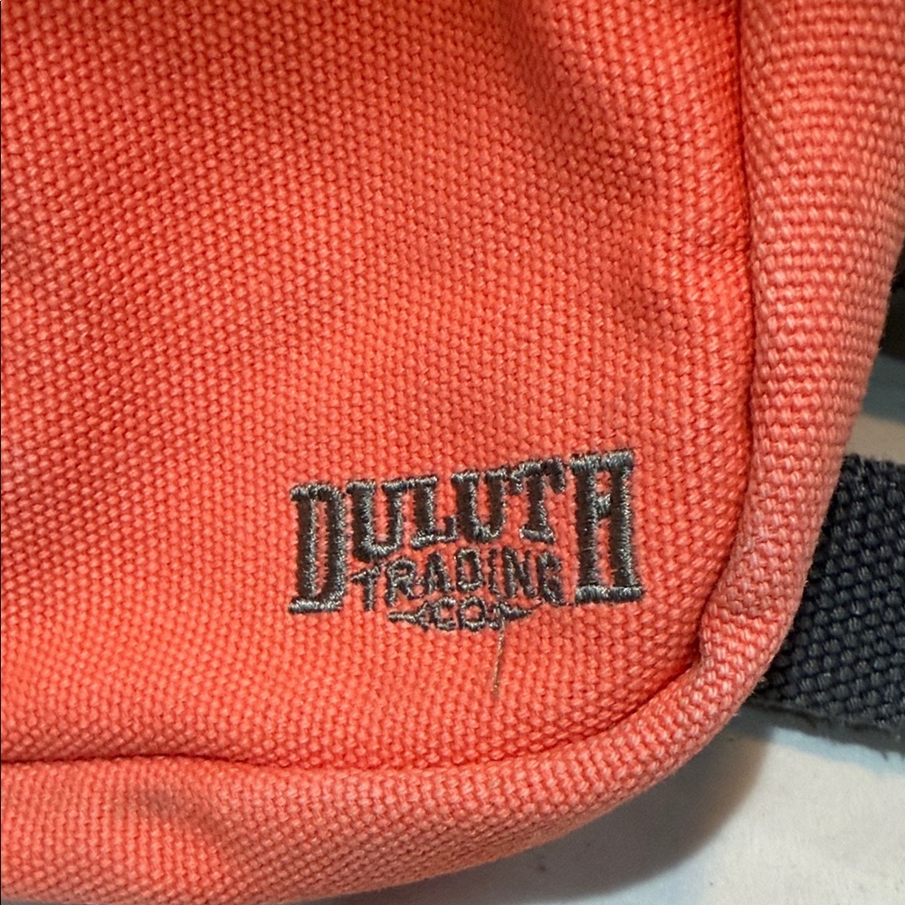 Duluth Trading Co Orange Messenger Bag - Picture 2 of 4